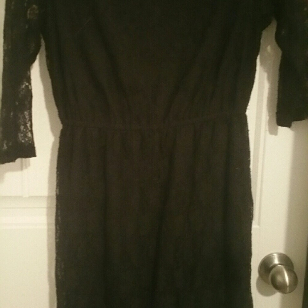 Black lace dress